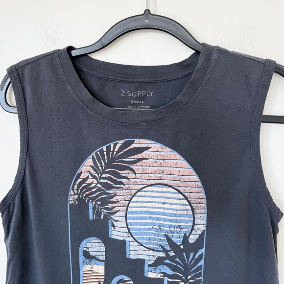 Z Supply Sunset La Mer Tank Womens Small Gray - Picture 5 of 10